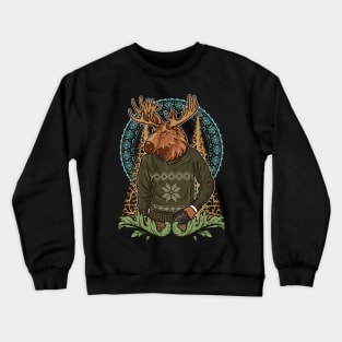 Moose National Park And Canada Crewneck Sweatshirt